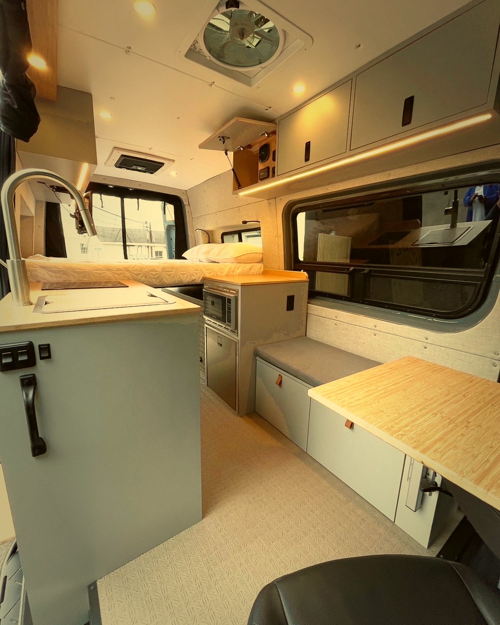 Interior build grey cabinets