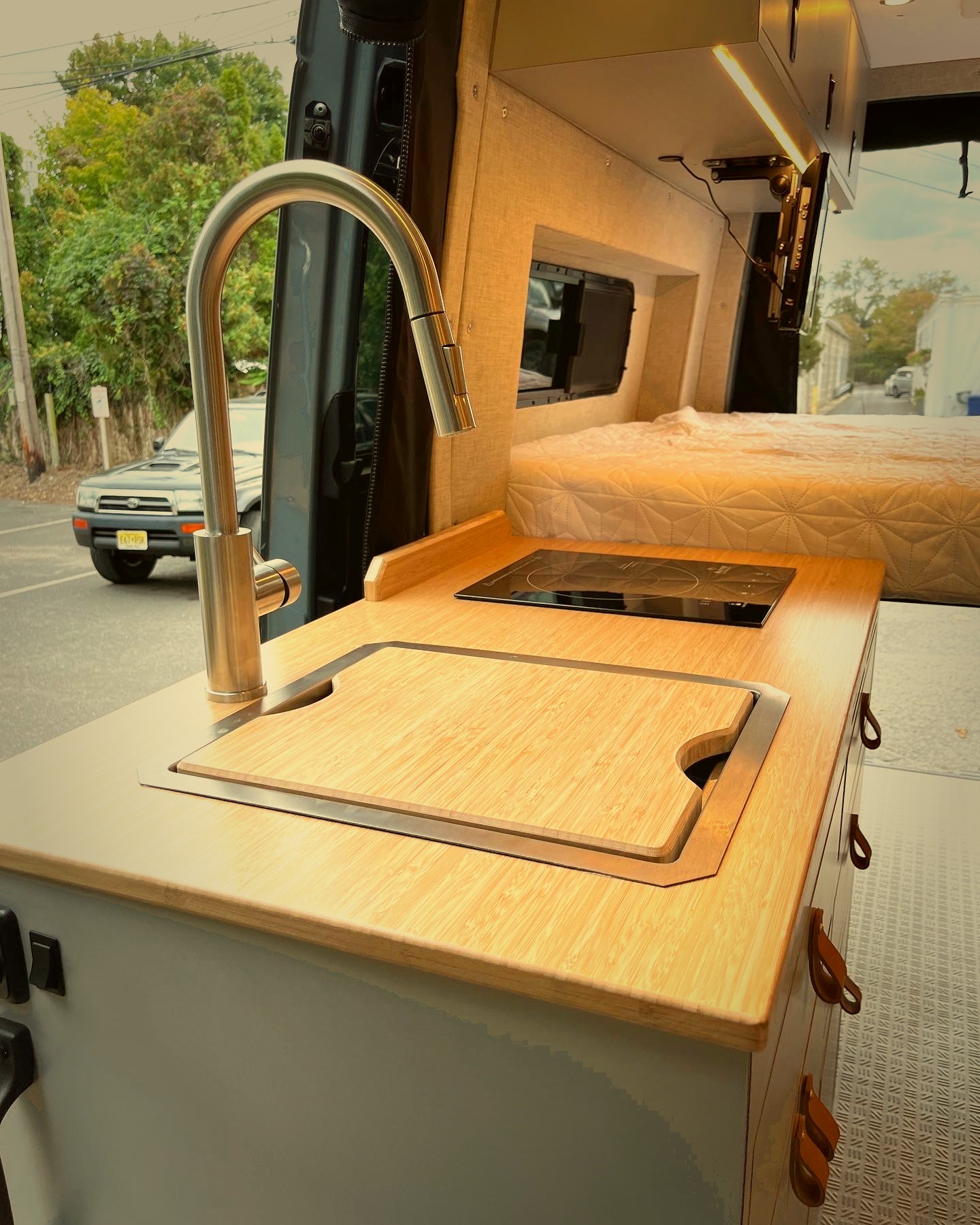 Galley countertop detail