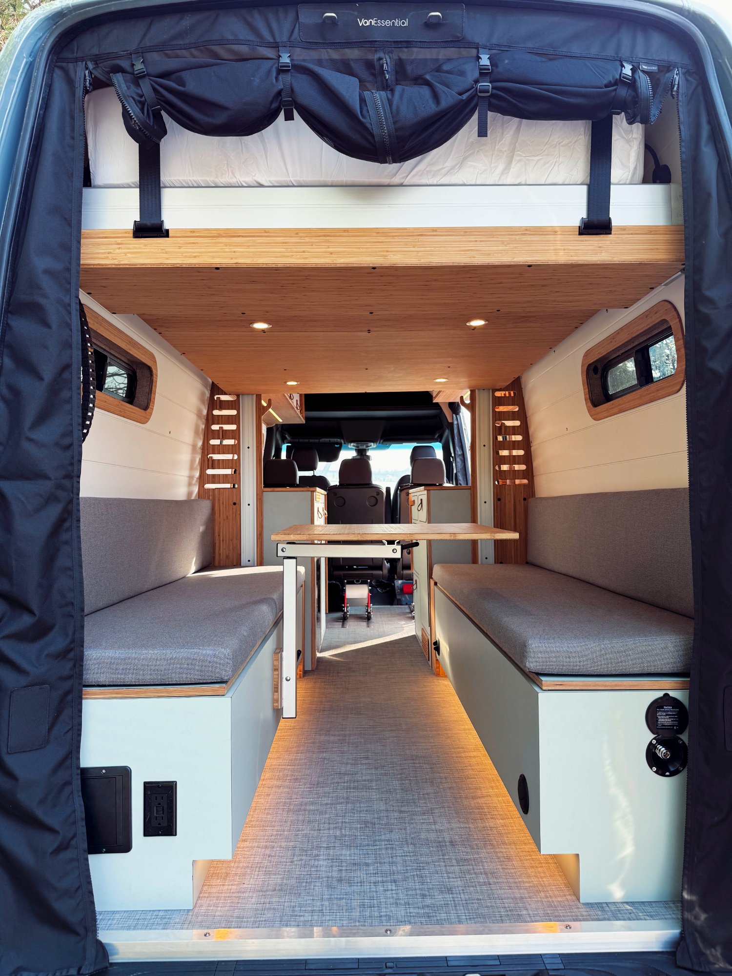 Loft — rear doors open interior view