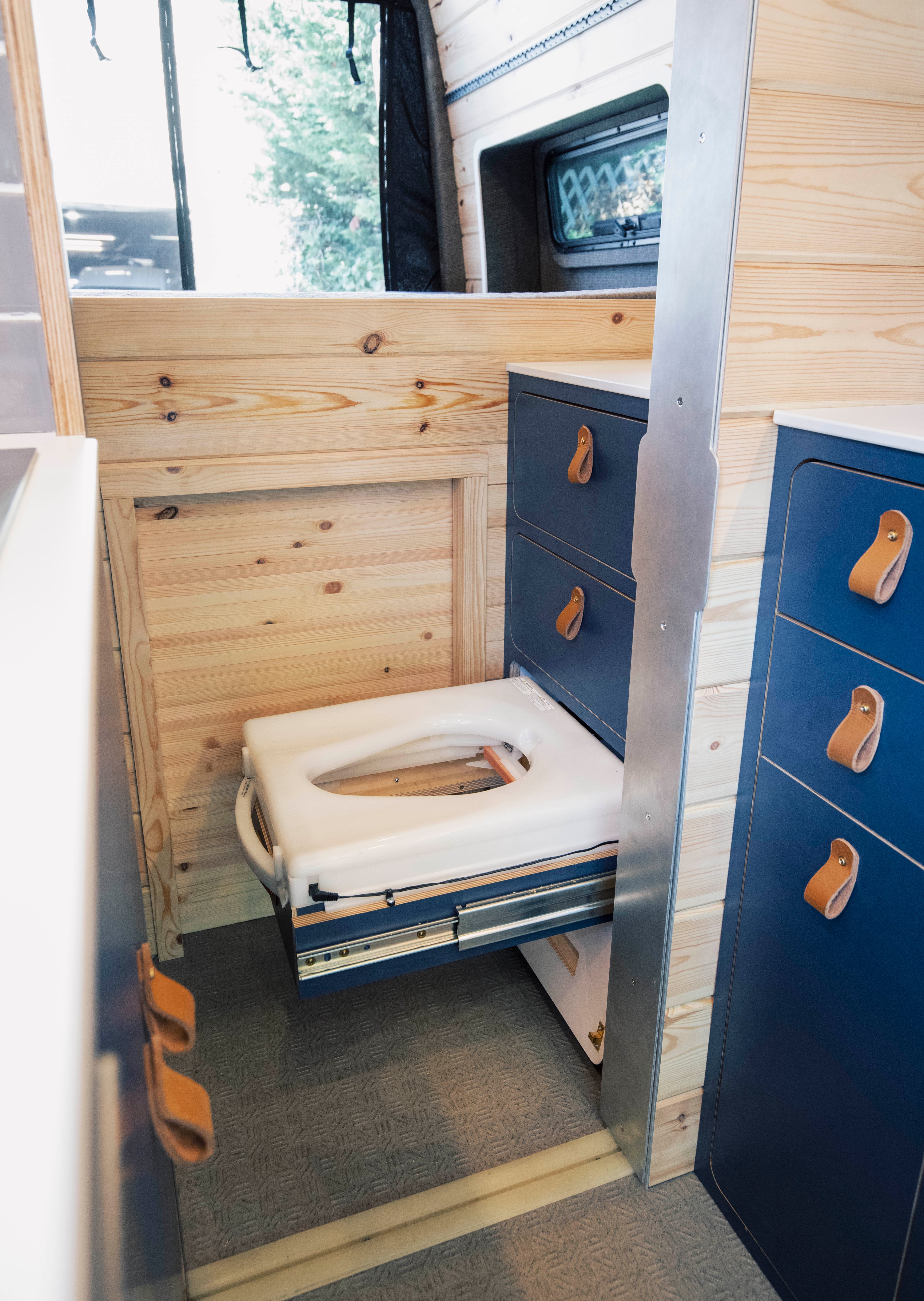 Frankenvan — frankenvan pullout toilet