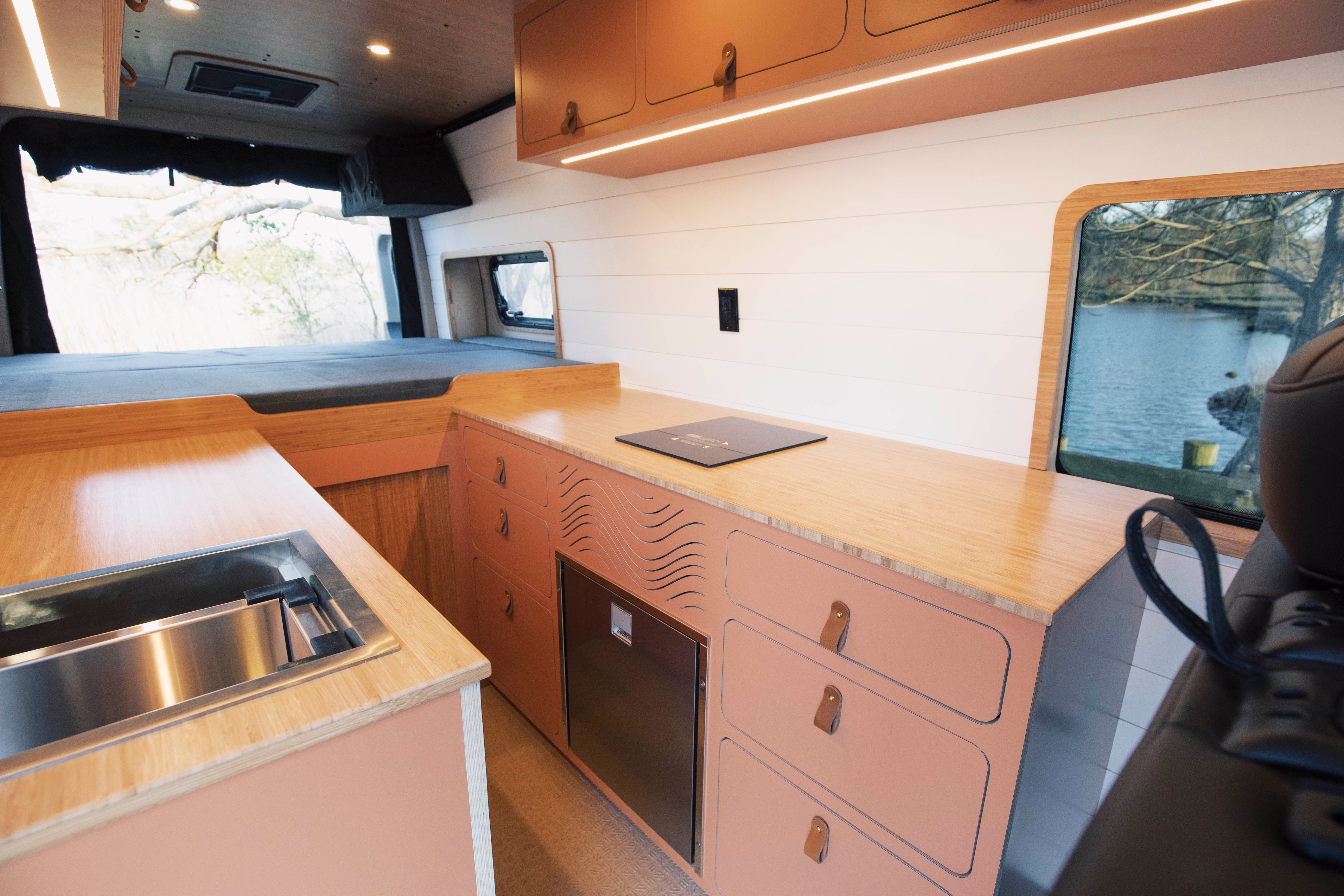 Oceanside — Mercedes Sprinter 170, galley interior