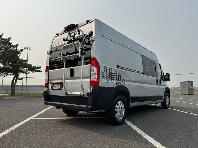 Pre-owned Ram ProMaster camper van, rear three-quarter view