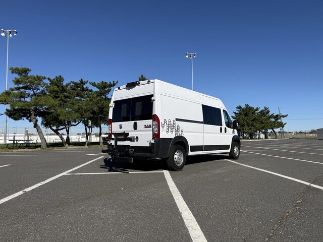 Pre-owned Ram ProMaster camper van for sale, rear three-quarter view