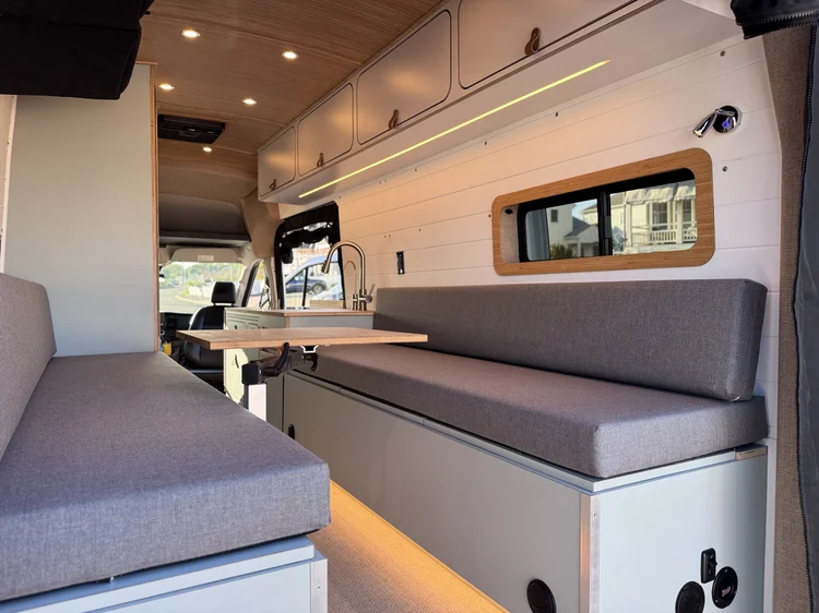 Loft lift-bed campervan on Mercedes Sprinter