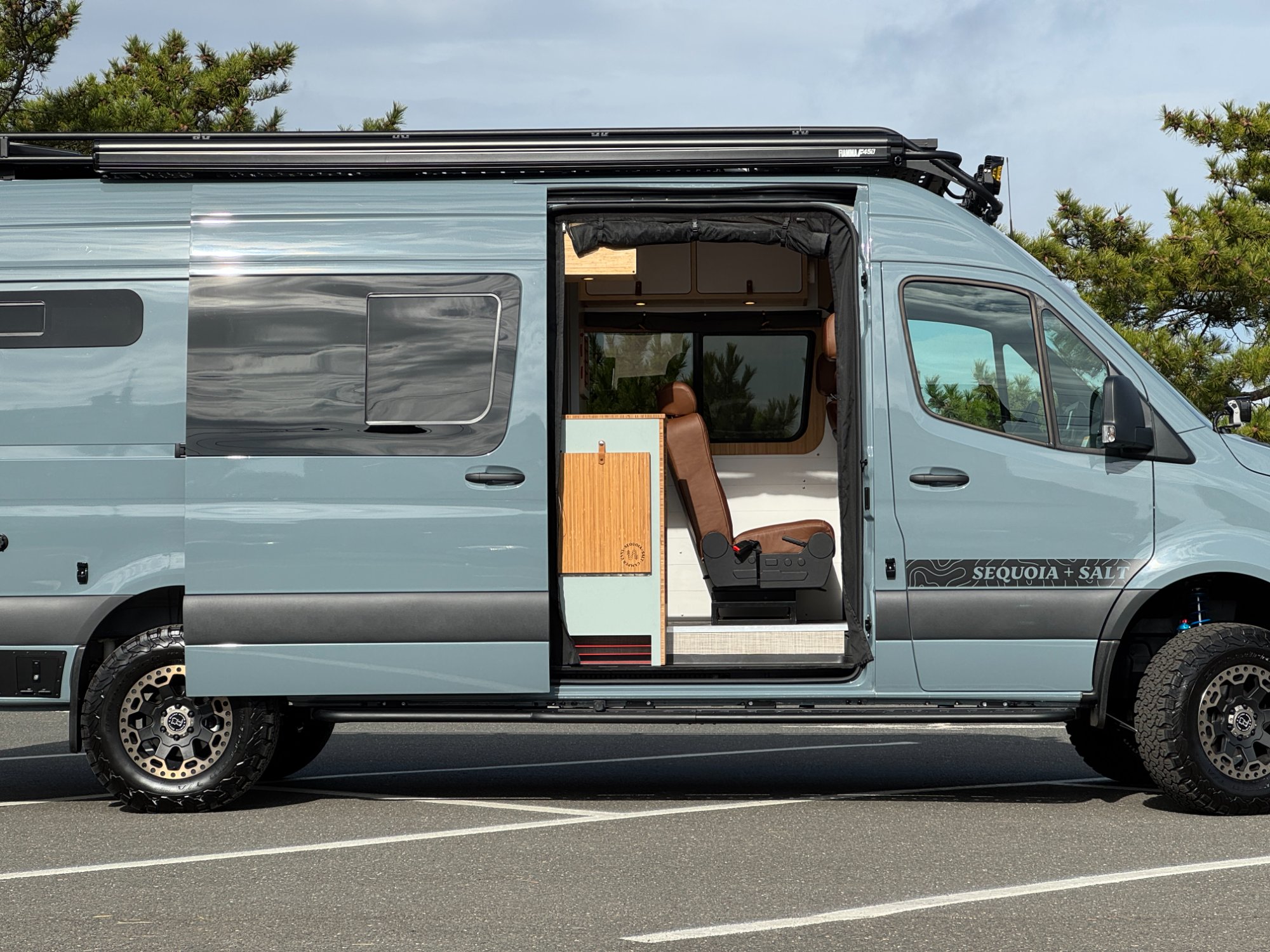 Sprinter cabin partition detail — placeholder for Frankenvan custom mid-cabin partition