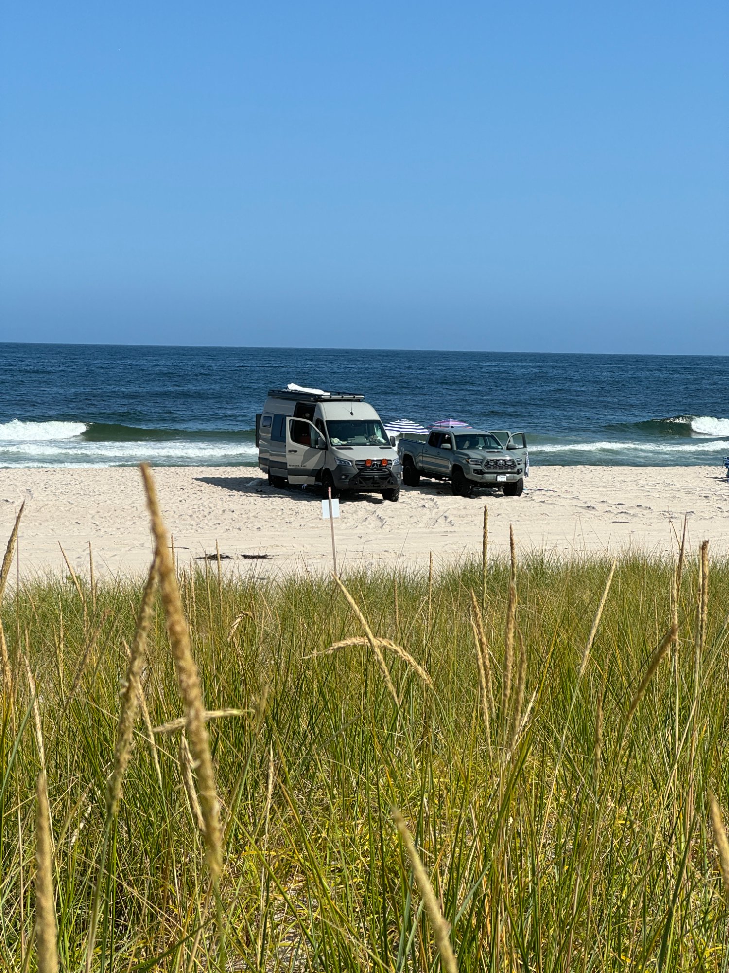 Scout campervan with off-grid explorers